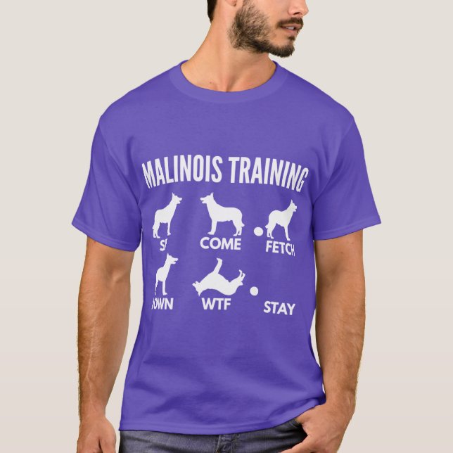T-shirt Malinoisraining Malinois belgericks famille (Devant)