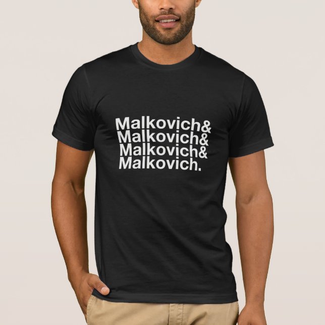 T-shirt Malkovich Malkovich (Devant)