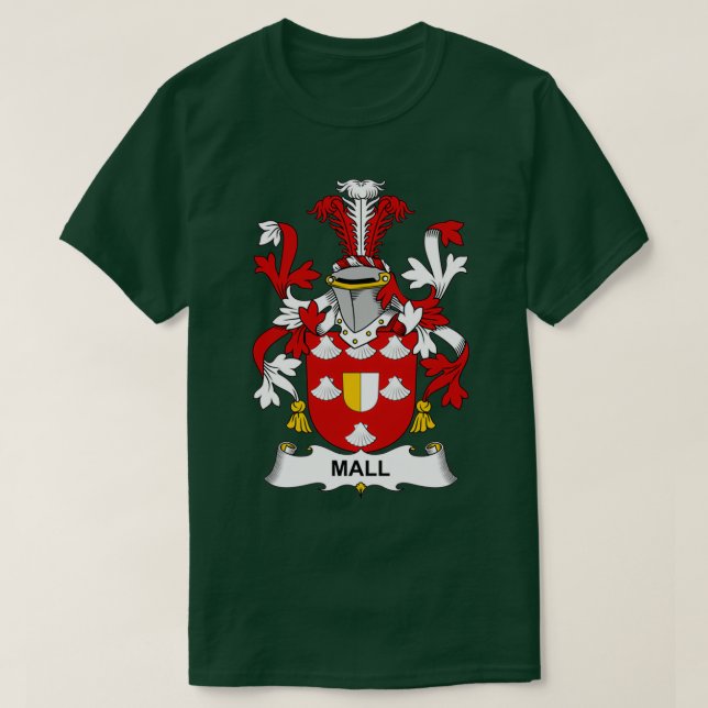 T-shirt Mall Coat of Arms Family Crest (Design devant)