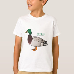 T-shirt Mallard duck cartoon illustration 