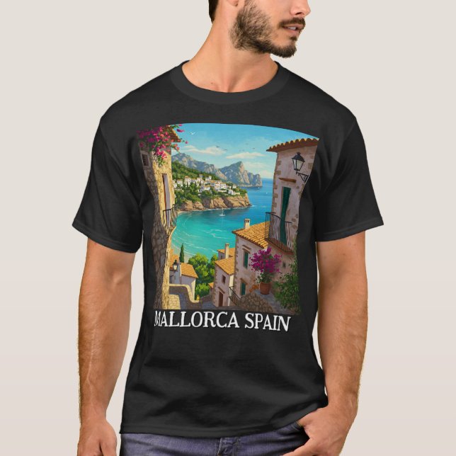 T-shirt Mallorca Espagne Voyage (Devant)