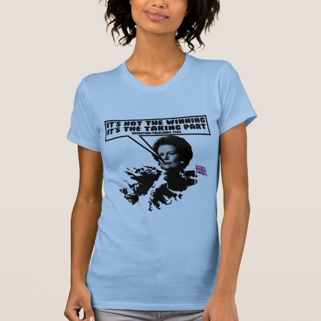 T-shirt Malouines drôles de Thatcher (Devant)