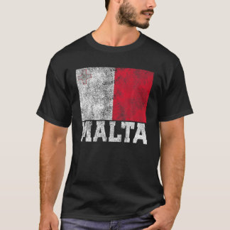 T-shirt Malta Flag National Pride Roots Country Family Nat