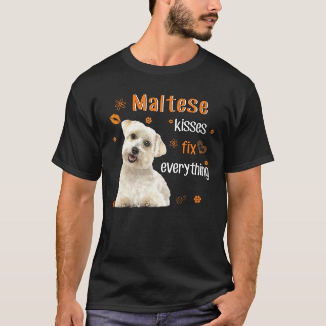 T-shirt Maltais Baisers Tout réparer (Devant)