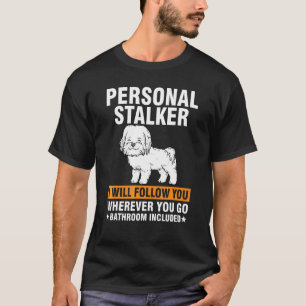 T-shirt Maltais Cool Pour Hommes Femmes Chien Stalker Pers