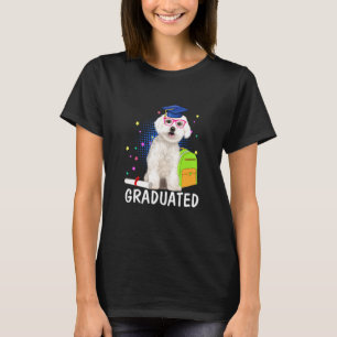 T-shirt Maltais Graduate Dog Classe De Graduation De 2021