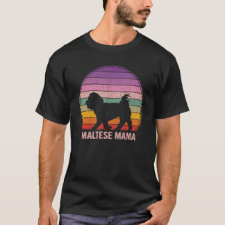 T-shirt Maltais Graphique maltais rétro