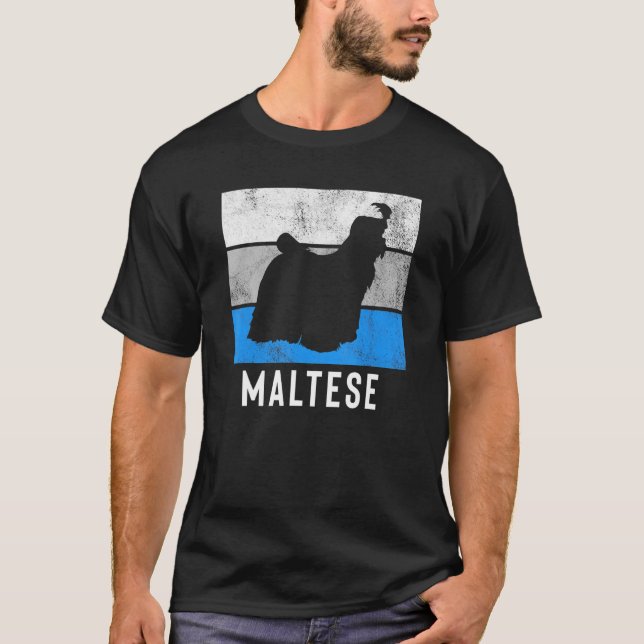 T-shirt Maltais Retro (Devant)