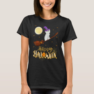 T-shirt Maltais Sorcière de Monture Fusil de Chasse Chien 
