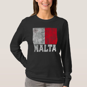 T-shirt Malte Drapeau National Fierté Racines Pays Famille