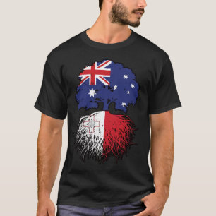T-shirt Malte Maltais Australie Australie drapeau des raci
