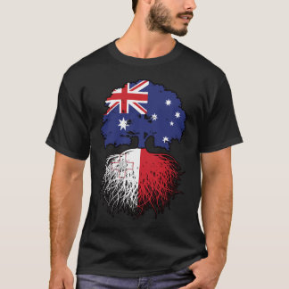 T-shirt Malte Maltais Australie Australie drapeau des raci