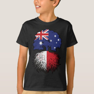 T-shirt Malte Maltais Australie Australie drapeau des raci