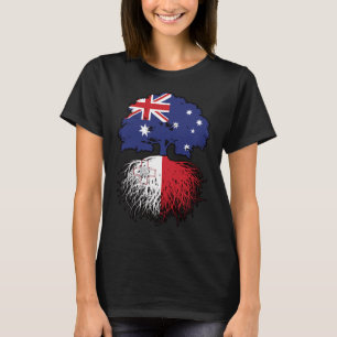 T-shirt Malte Maltais Australie Australie drapeau des raci