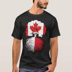 T-shirt Malte Maltais Drapeau canadien des racines d'arbre