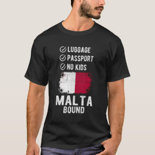 T-shirt Malte Souvenir Voyage Vacances Malte