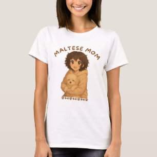 T-shirt Maltese Maman Style Anime