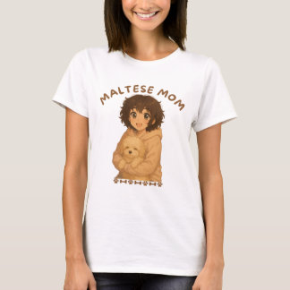 T-shirt Maltese Maman Style Anime