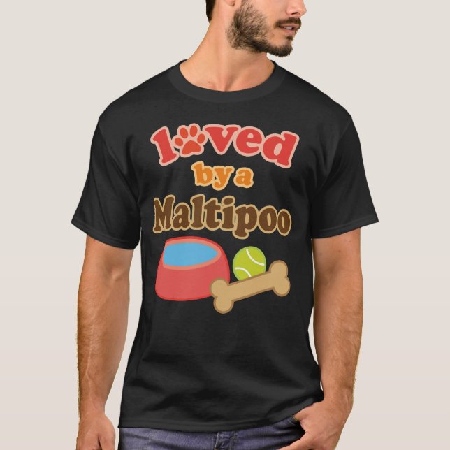 T-shirt maltipoo aimé par (Devant)