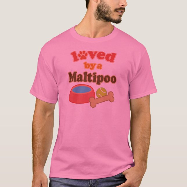 T-shirt maltipoo aimé par (Devant)