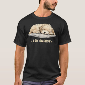T-shirt Maltipoo Chien à Faible Énergie Paresseux Endormi