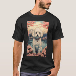 T-shirt Maltipoo Chien esthétique Japonais Ukiyo e 4