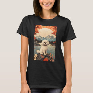 T-shirt Maltipoo Chien esthétique Japonais Ukiyo e 6