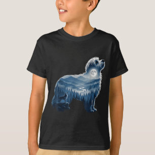 T-shirt Maltipoo forêt au clair de lune amoureux de chien