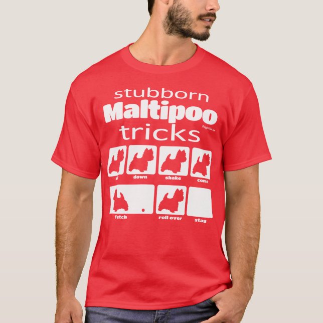 T-shirt Maltipoo têtu (Devant)