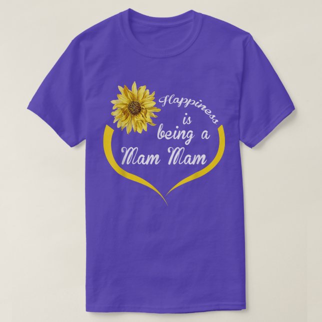 T-shirt Mam Cadeau Bonheur Est Être Un Mam 708 (Design devant)