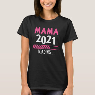 T-shirt Mama 2021 Chargement de la Faire-part de grossesse