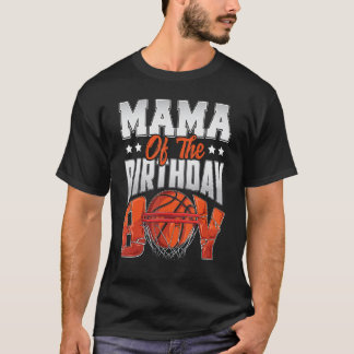 T-shirt Mama basketball birthday Boy Family Baller b day P