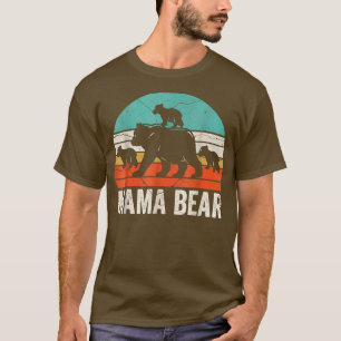 T-shirt Mama Bear 3 Cubs Mama Bear Funny Maman 3 Enfant mè