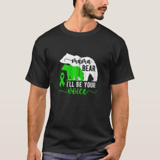 T-shirt Mama Bear Cérébral Palsy Maman D'Une Cérébrale Pal