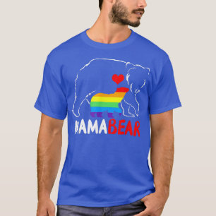 T-shirt Mama Bear Fier Maman Arc-en-ciel Drapeau LGBT Prid
