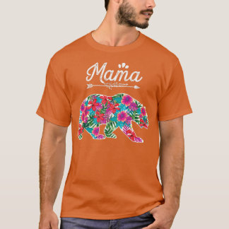 T-shirt Mama Bear Floral Mothers Day Premium 1269