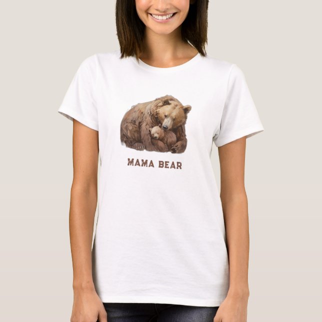 T-shirt *~* MAMA BEAR Love Cub Cadeau de fête des mères AP (Devant)