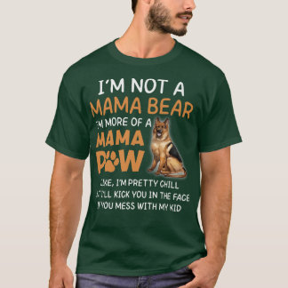 T-shirt Mama Bear Mama Paw German Shepard Premium1284