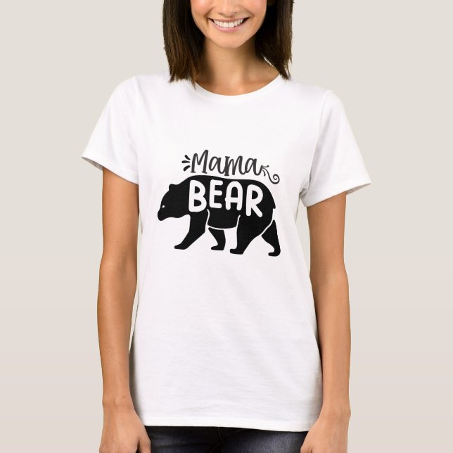 T-shirt Mama Bear - Maman  (Devant)