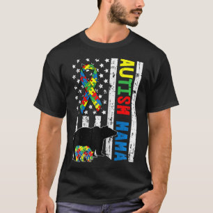 T-shirt Mama Bear Matching Famille Cadeaux de Sensibilisat