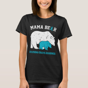 T-shirt Mama Bear Prise de conscience de MYASTHÉNIE GRAVE