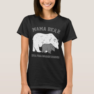 T-shirt Mama Bear SENSIBILISATION À LA DÉFICIENCE VISUELLE