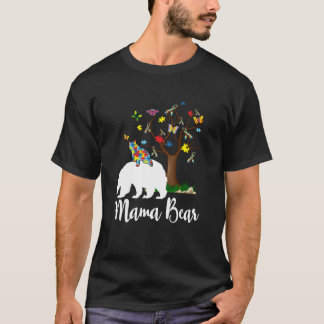 T-shirt Mama Bear Sensibilisation sur l'autisme Love Suppo