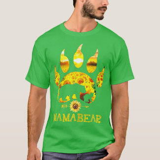 T-shirt Mama Bear Tournesol Drôle Mère's Day Cadeau
