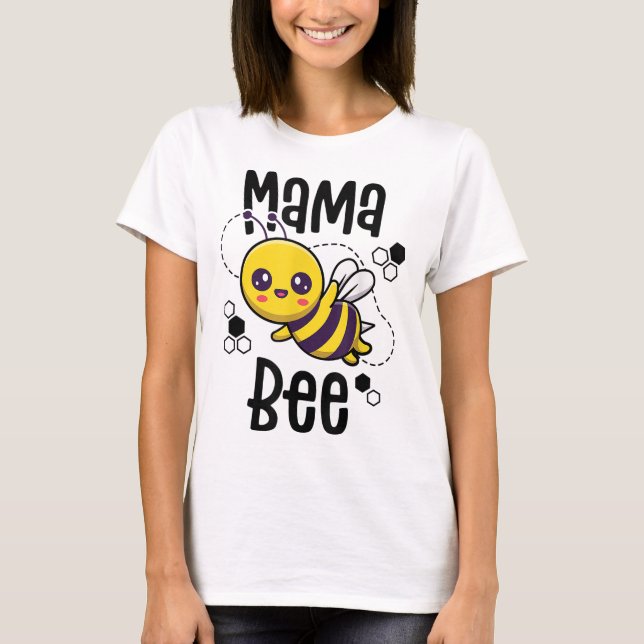 T-shirt Mama Bee Famille Bee First Bee Day (Devant)