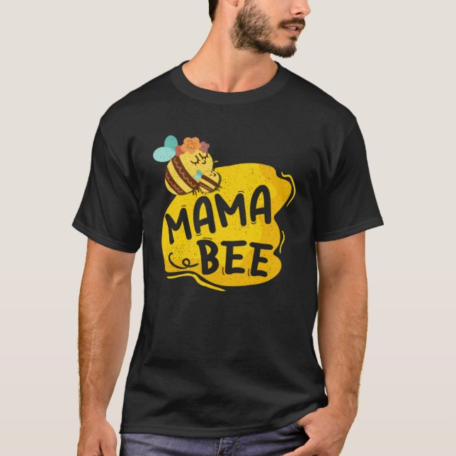 T-shirt Mama Bee Family Matching Beekeeper Mom Mommy Mothe (Devant)