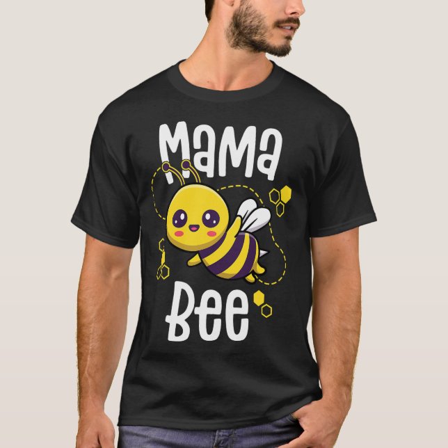 T-shirt Mama Bee Shirt Family Bee Shirts First Bee Day Out (Devant)