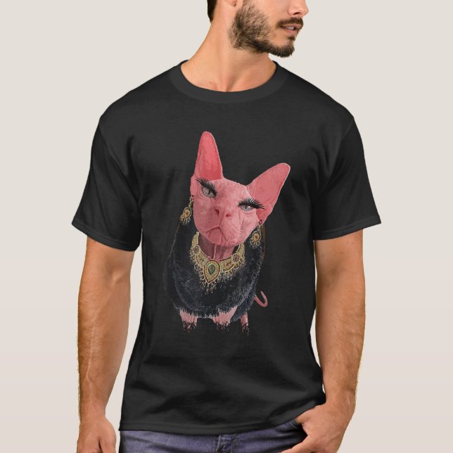 T-shirt Mama Bingus Mon Bien-Aimé Sphinx Sphynx Chat (Devant)