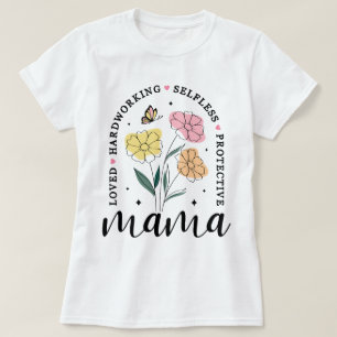 T-shirt Mama Boho Flowers Mama