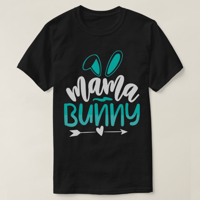 T-shirt Mama Bunny Pâques (Design devant)